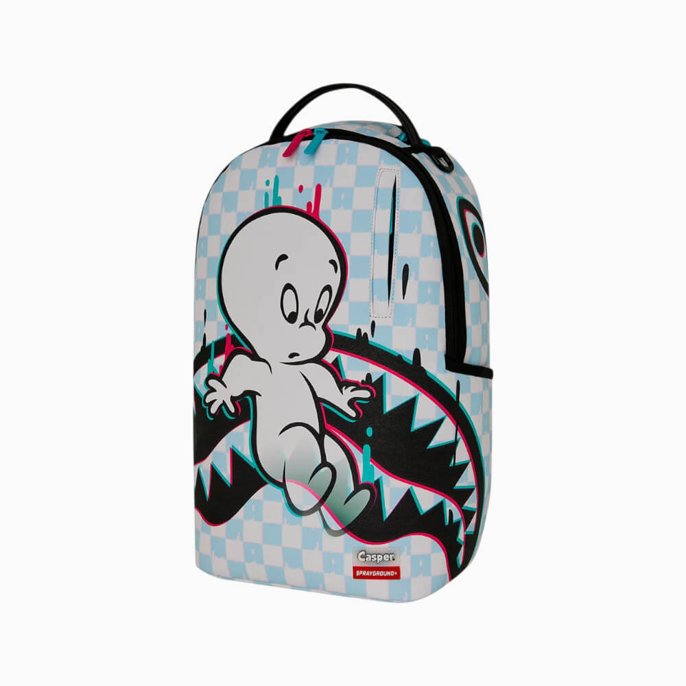 Sprayground Zaino Casper Shark Check White-Grey – 910B9159NSZ