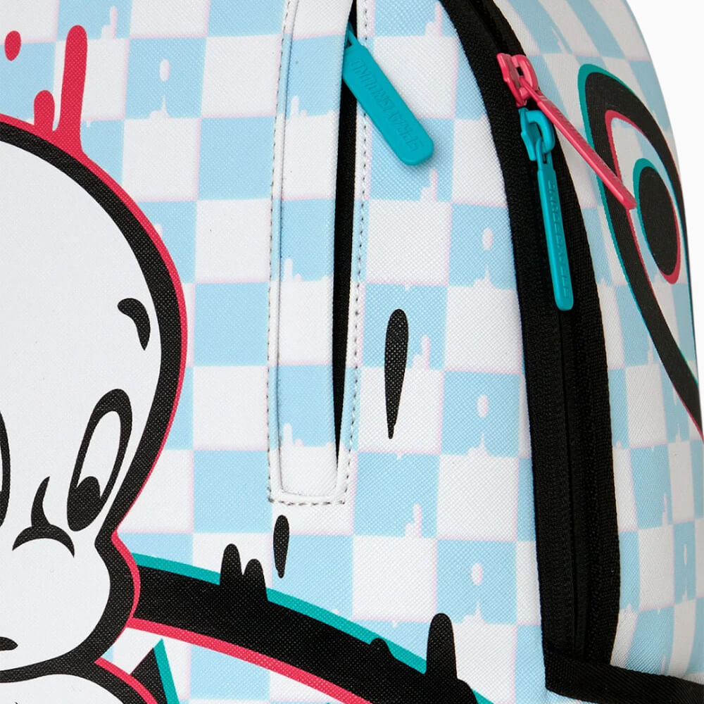 Sprayground Zaino Casper Shark Check White-Grey – 910B9159NSZ