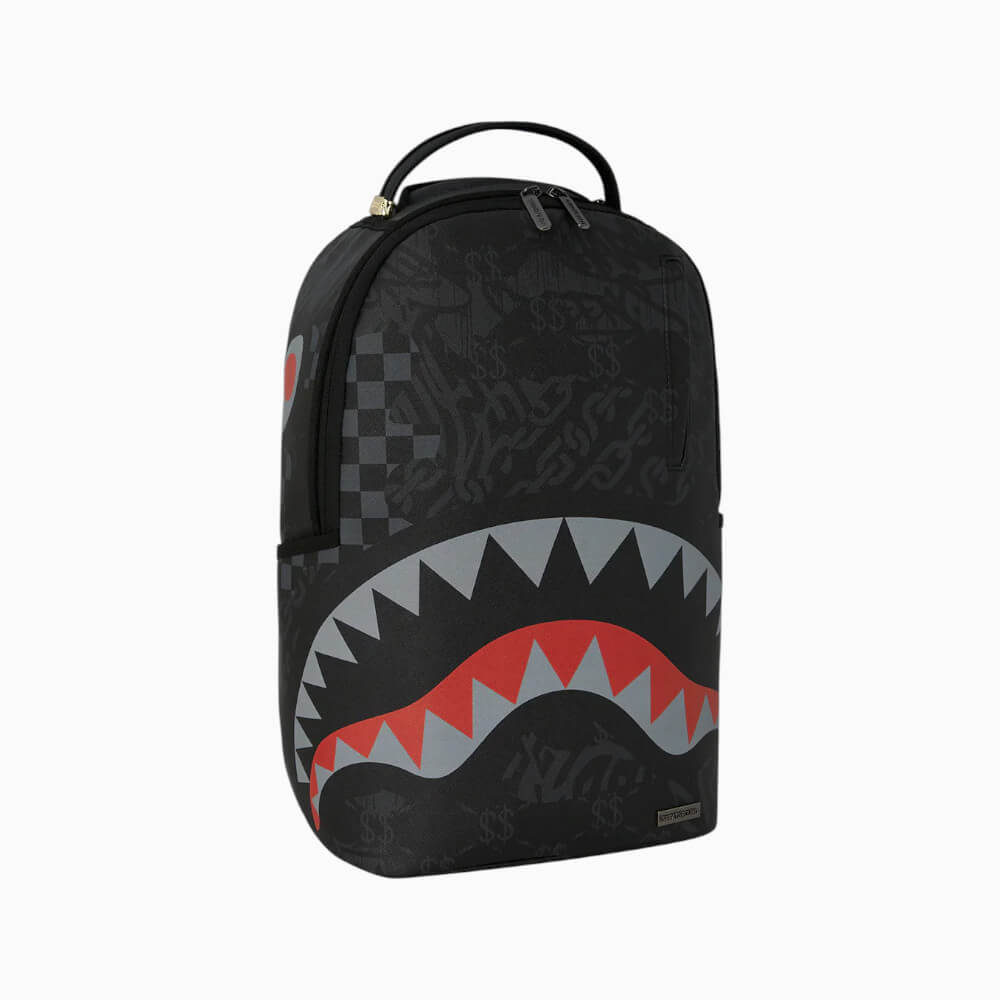 Sprayground Zaino 4AM Red Shark Nero – 910B9219NSZ