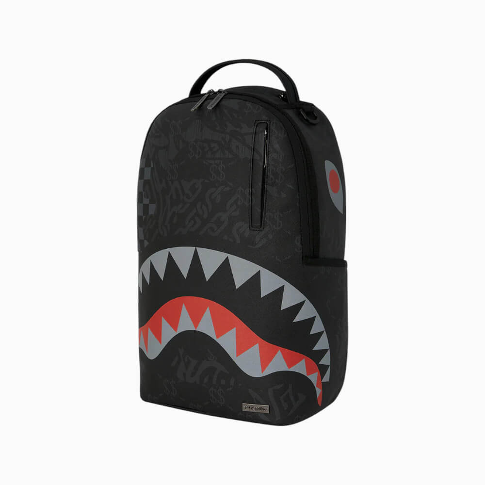 Sprayground Zaino 4AM Red Shark Nero – 910B9219NSZ
