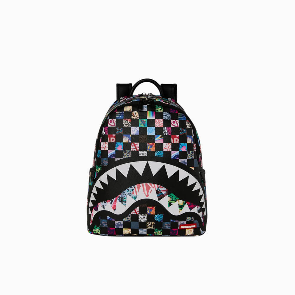 Sprayground Zaino Crazy Check Shark Multicolor – 910B9438NSZ