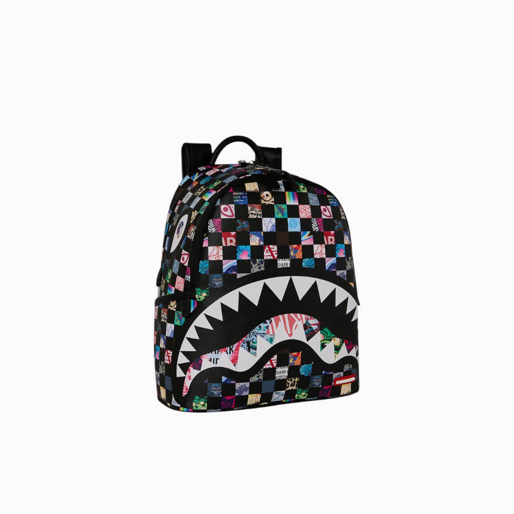 Sprayground Zaino Crazy Check Shark Multicolor – 910B9438NSZ