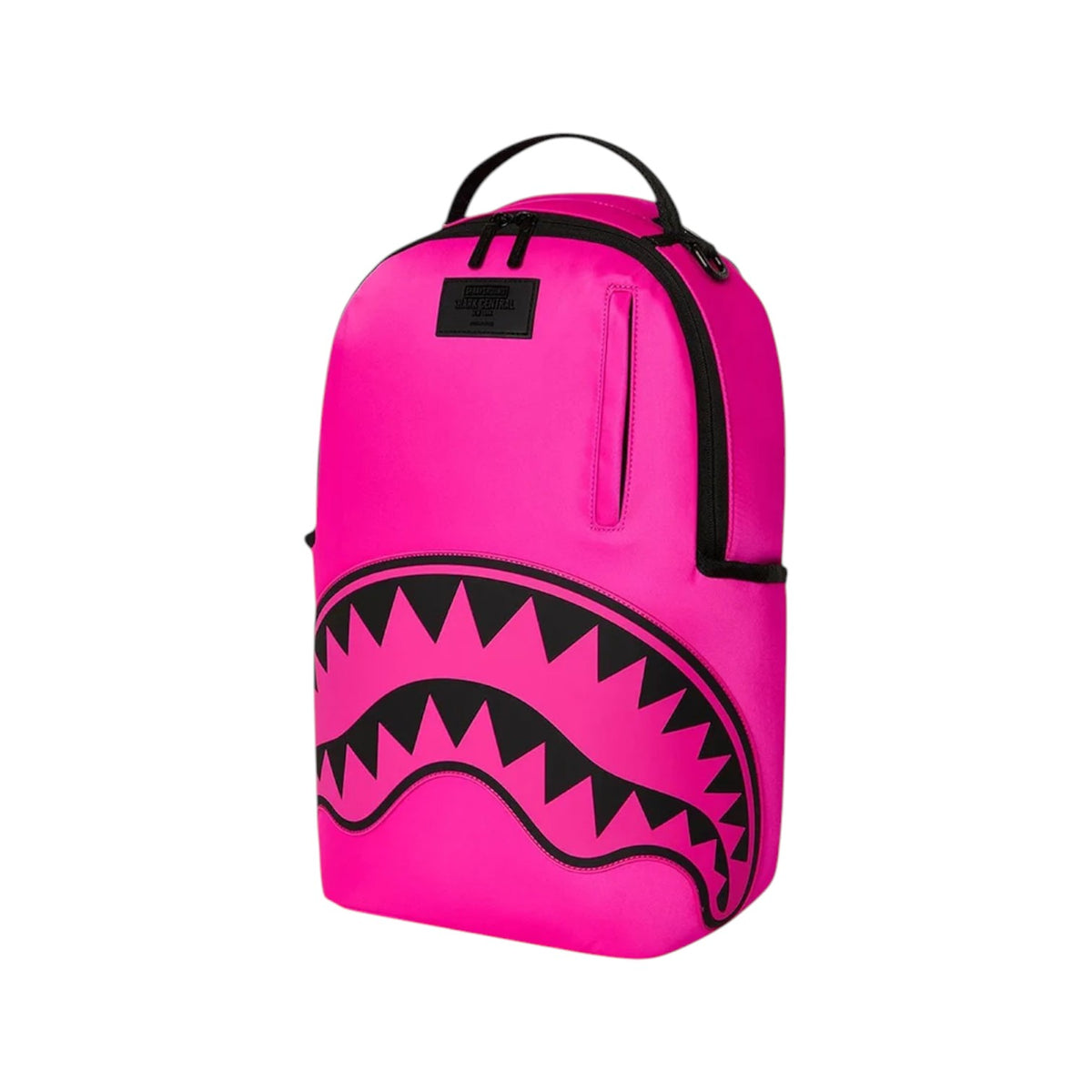 Zaino Sprayground Shark Central Pink in nylon con maxi Shark Mouth