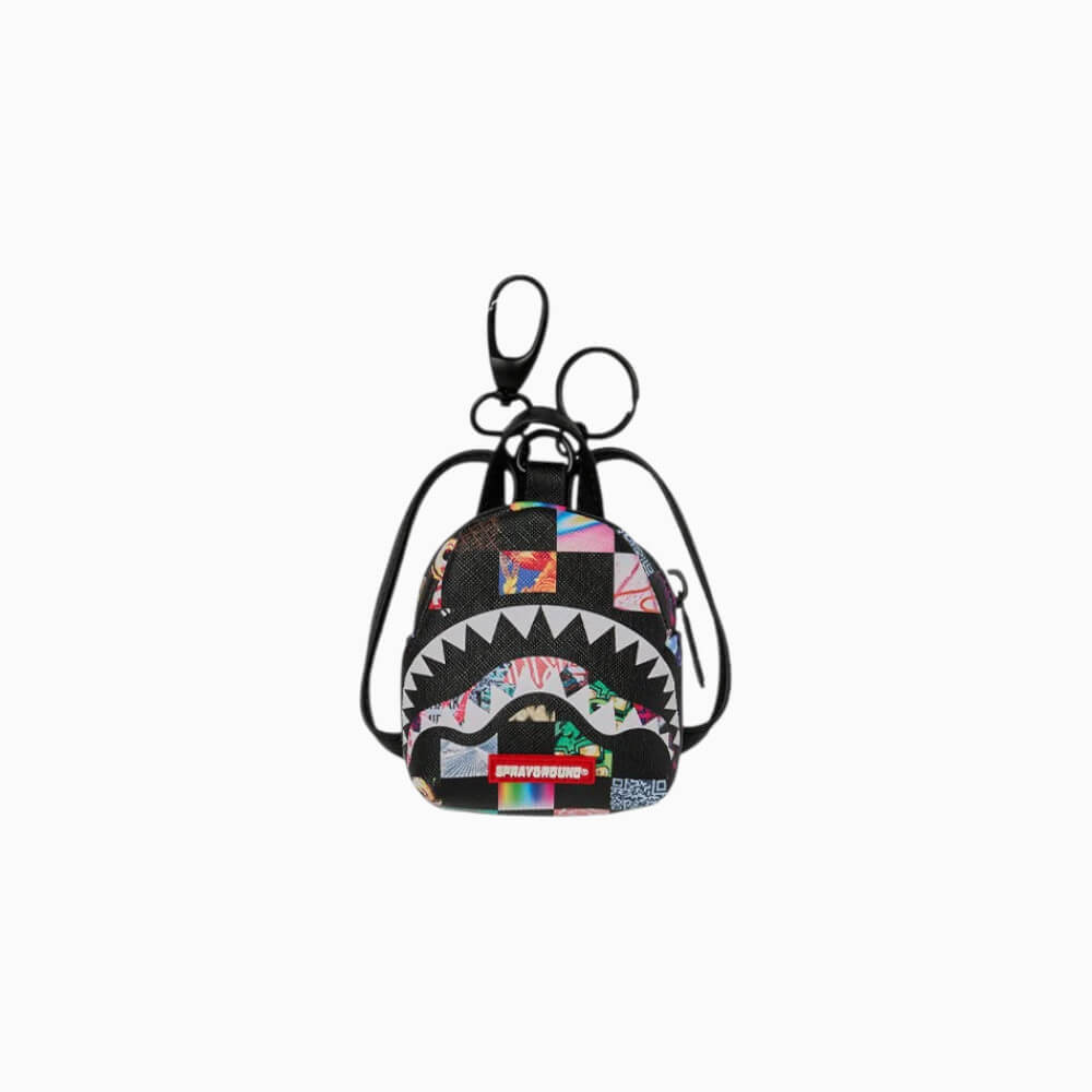 Sprayground Portachiavi Portaspiccioli Crazy Check Shark – 910K9442NSZ