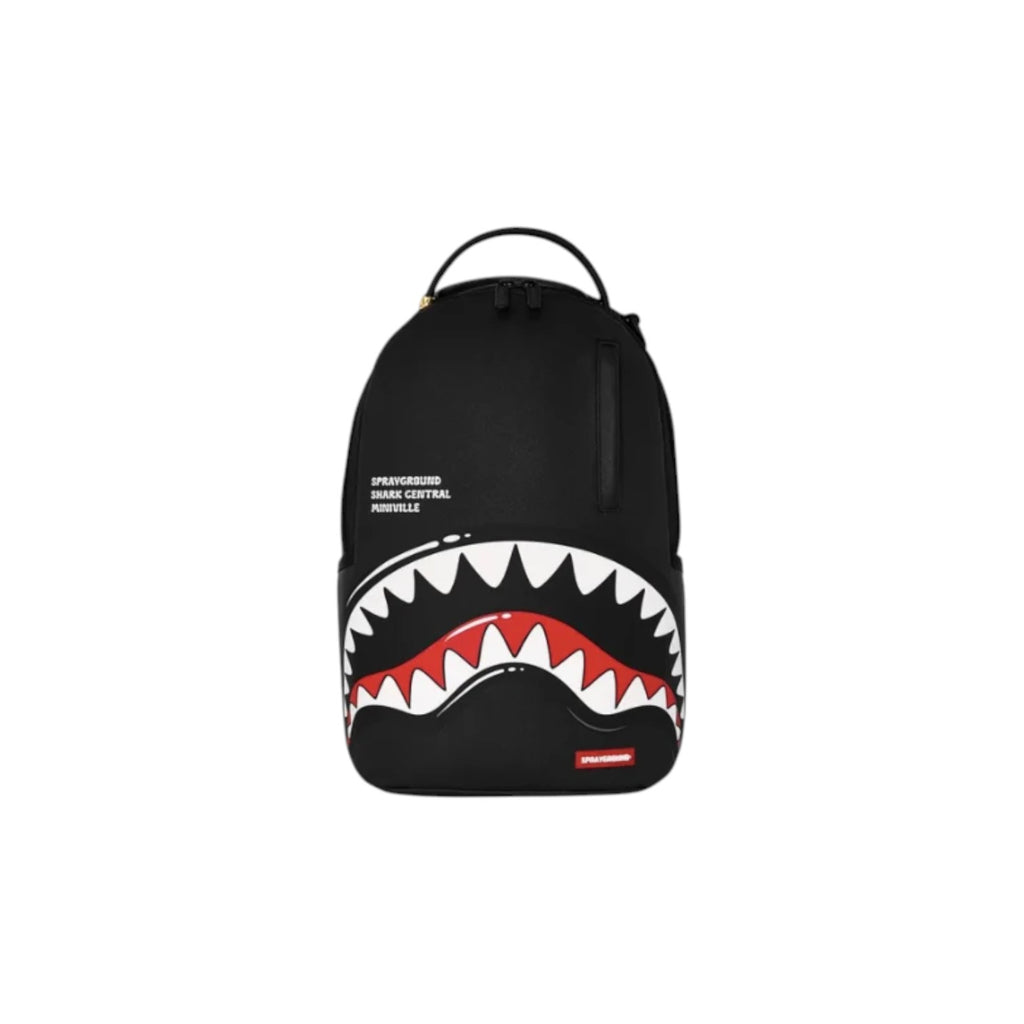 Sprayground Black Tooth Shark Mini Backpack nero