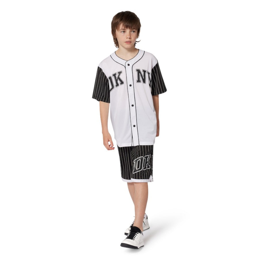 Bermuda DKNY Ragazzo Gessato Nero –  Art. D62229