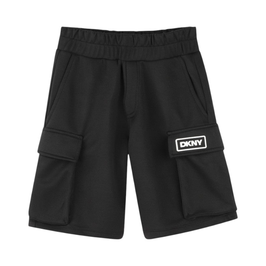 Bermuda DKNY Ragazzo Cargo Nero - D62241