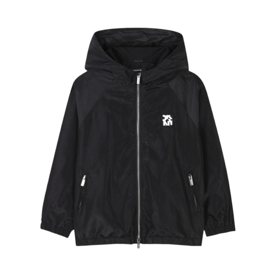 Giubbino DKNY Sfoderato Nero con zip & cappuccio –  D62277