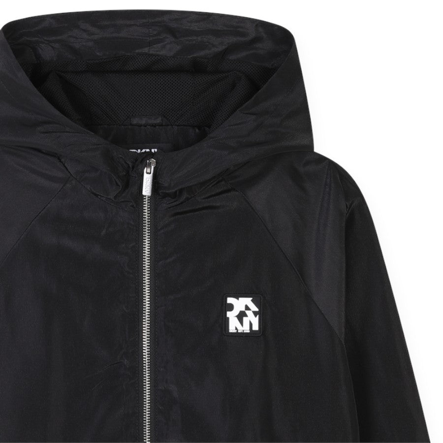 Giubbino DKNY Sfoderato Nero con zip & cappuccio –  D62277