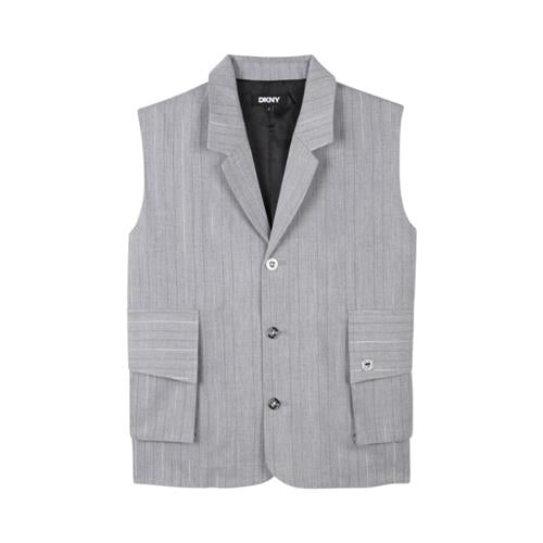 Gilet DKNY Ragazza Melange gessato – D62278