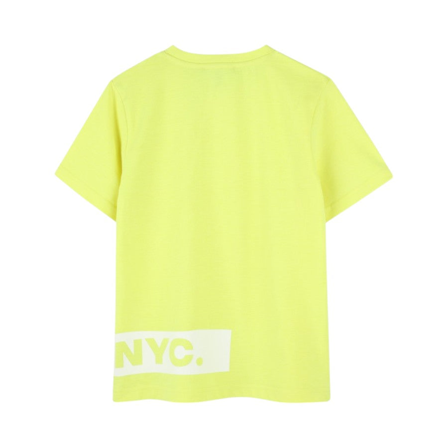 T-shirt DKNY Ragazzo Lime con logo –  D62288