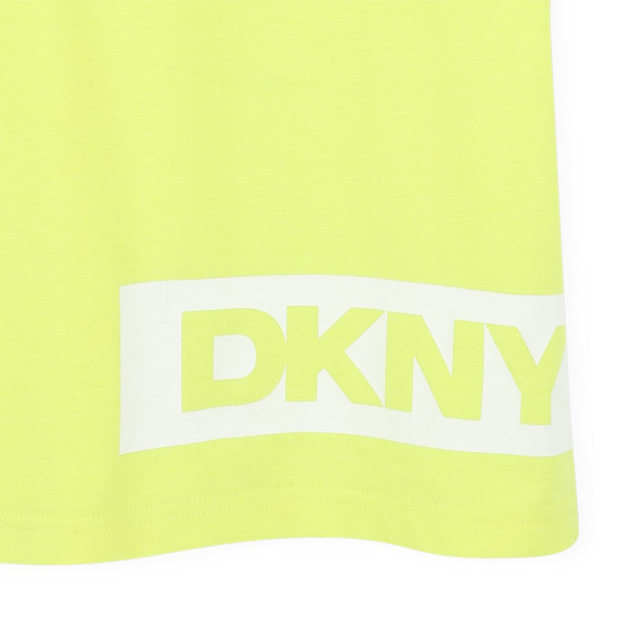T-shirt DKNY Ragazzo Lime con logo –  D62288