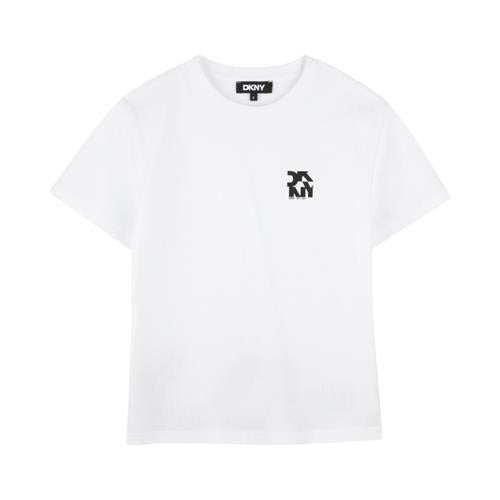 T-shirt DKNY Unisex Nero con logo piccolo –  D62297