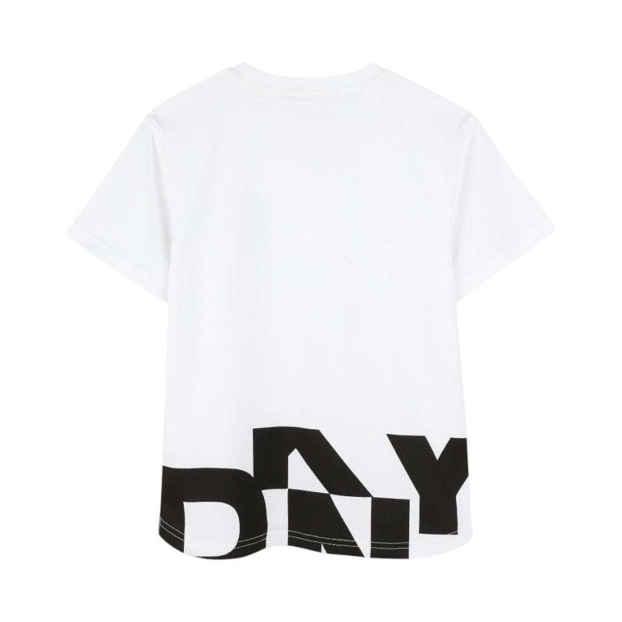 T-shirt DKNY Unisex Nero con logo piccolo –  D62297