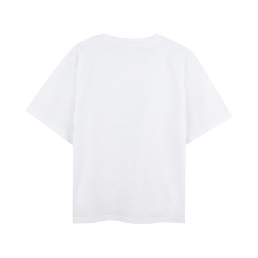T-shirt DKNY Unisex Bianco con stampa logo –  D62307