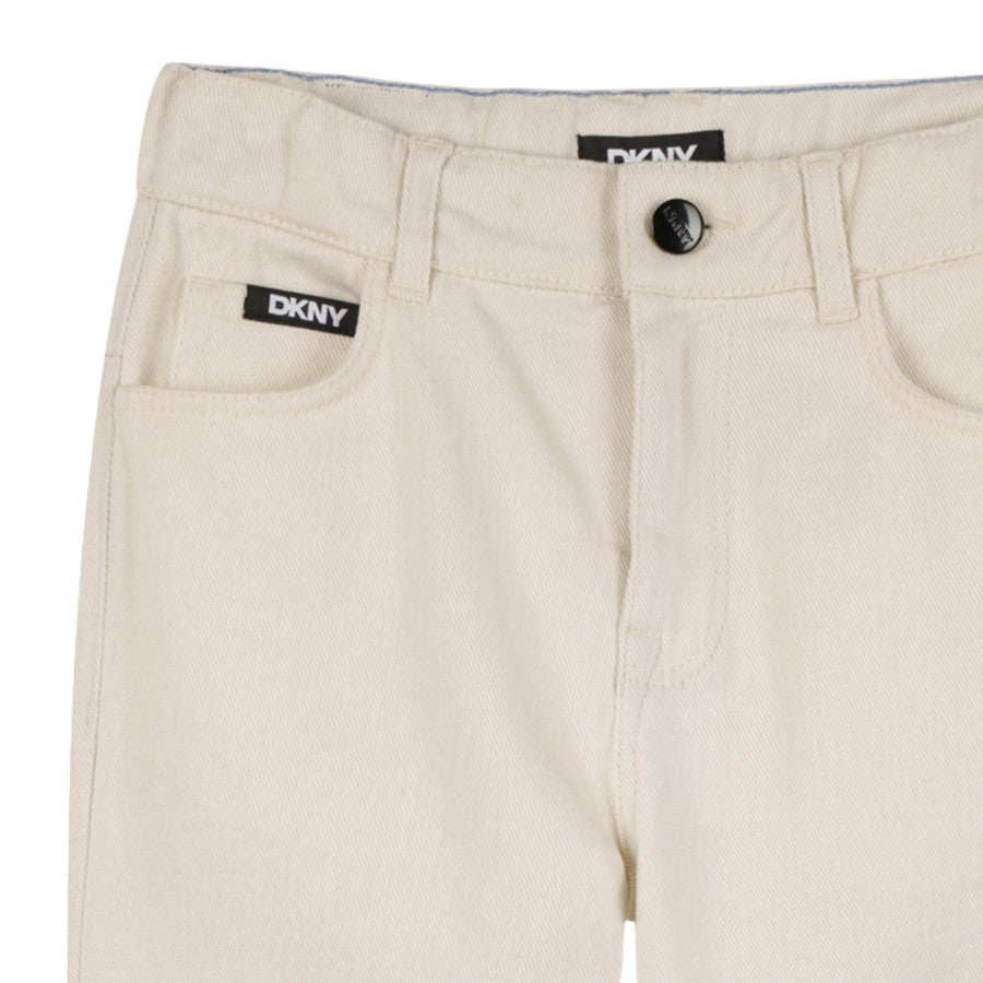 Pantalone DKNY Unisex Panna in denim – D62344