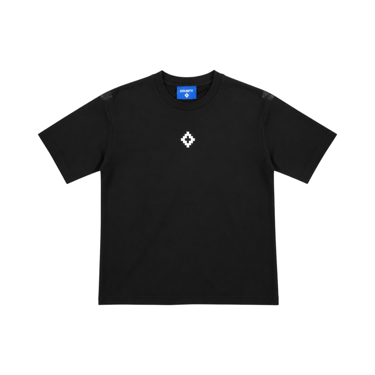 T-Shirt County of Milan Junior Nera con Ali Rosse Posteriori