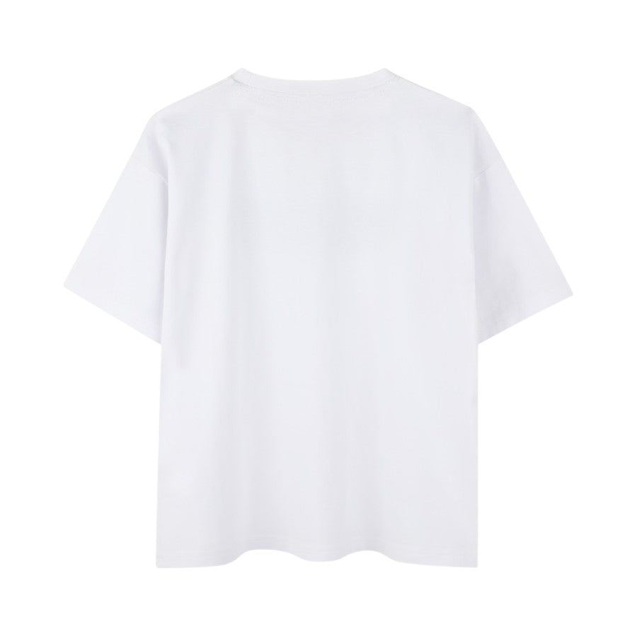 T-shirt HUGO Ragazzo White con logo effetto sfumato – G00339
