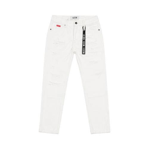 Jeans ICON Bianco Streetwear Regular Fit IBDT0010311