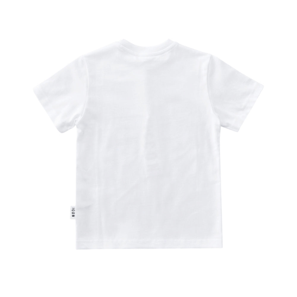 T-shirt ICON bambino nera con logo grafico frontale – stile streetwear IBKS001004