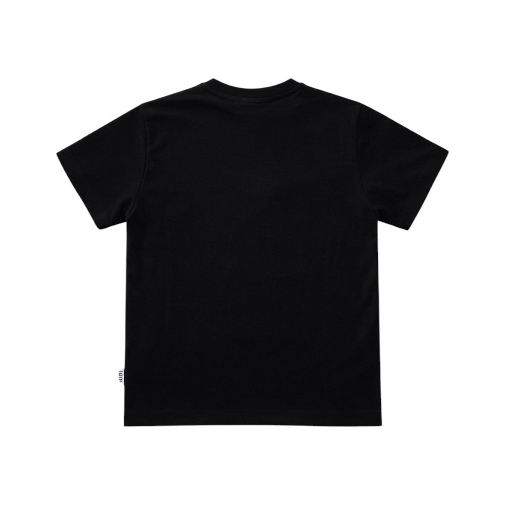 T-shirt ICON bambino nera con maxi logo grafico – stile streetwear IBKS001119