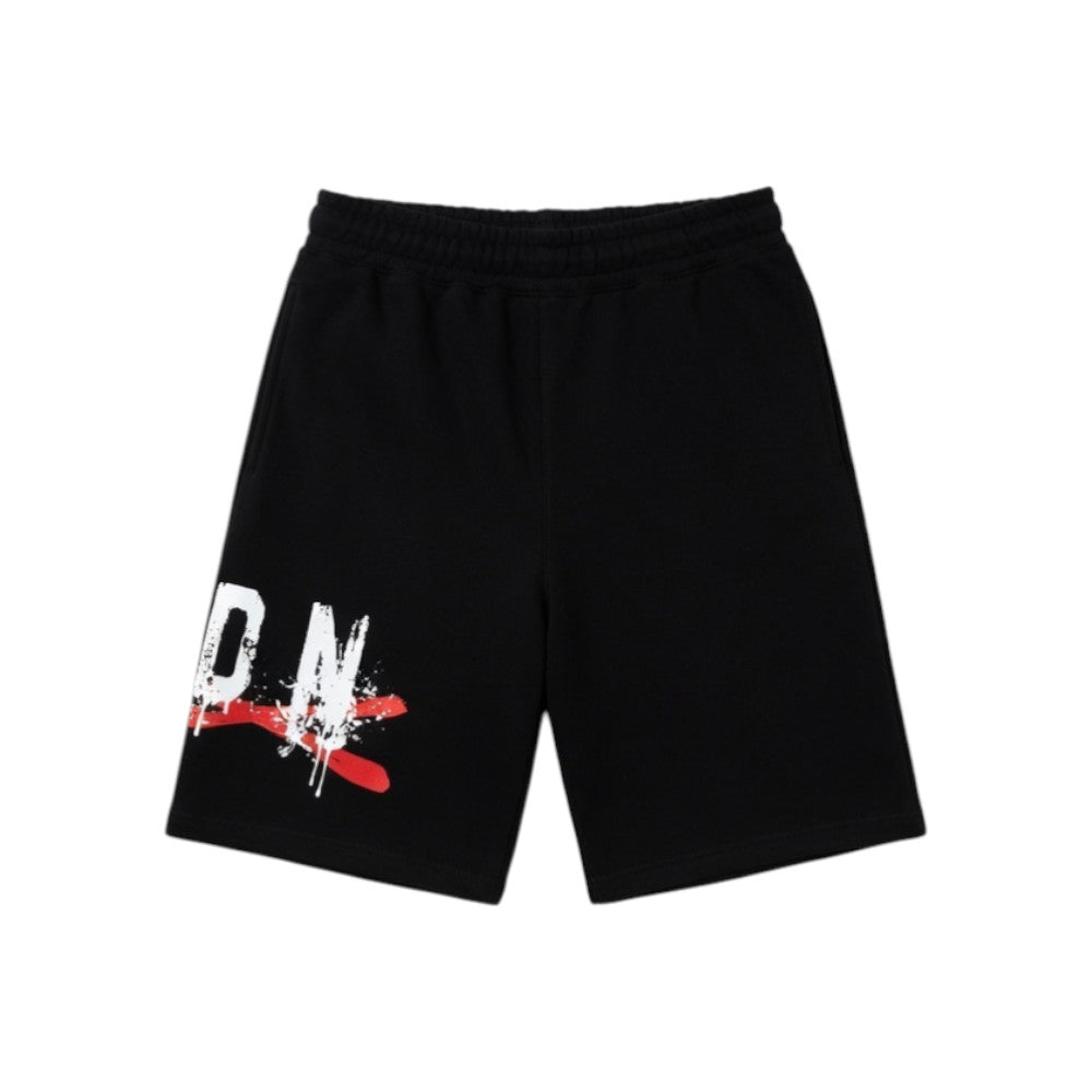 Bermuda ICON bambino bianchi con stampa grafica – stile streetwear IBSH001008