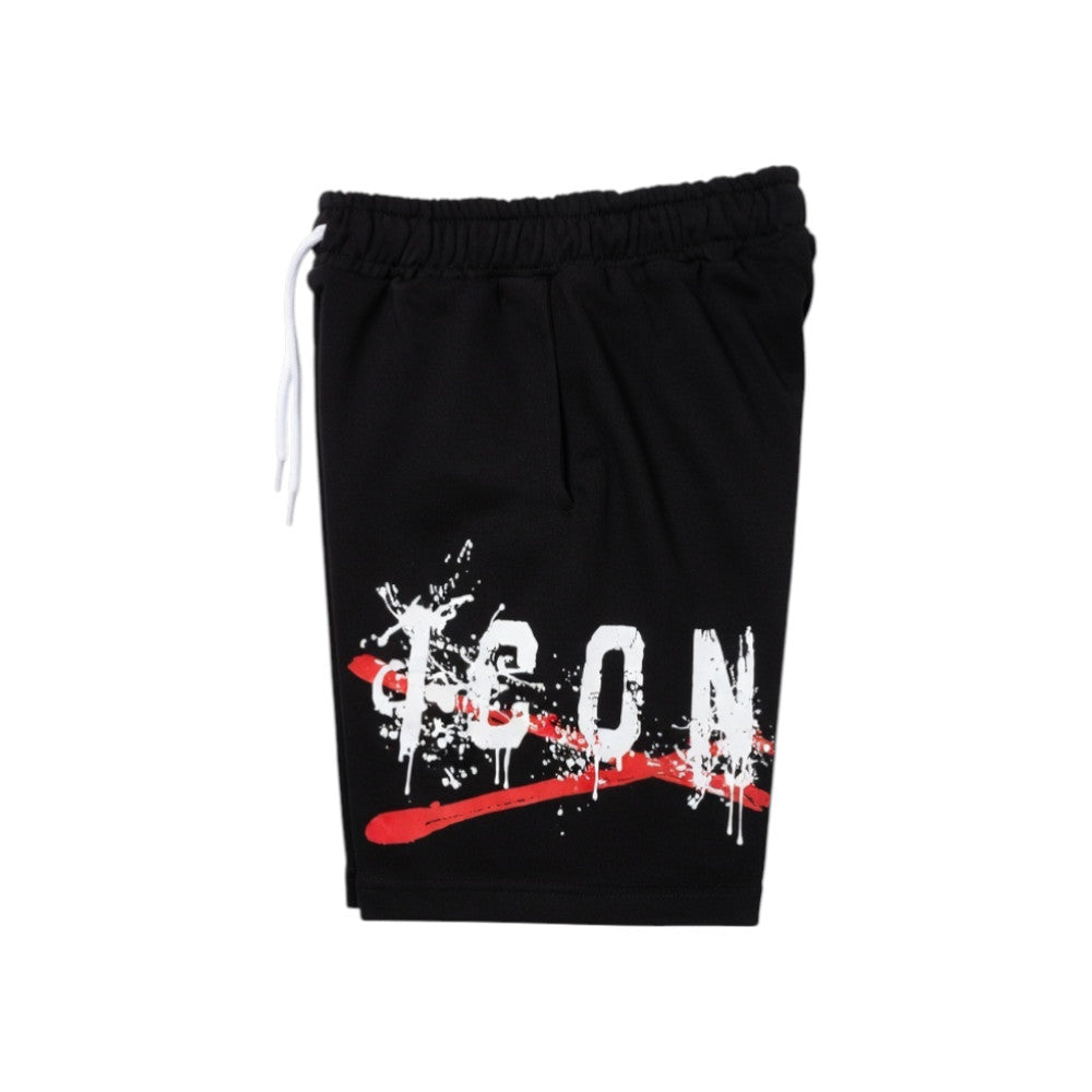Bermuda ICON bambino bianchi con stampa grafica – stile streetwear IBSH001008