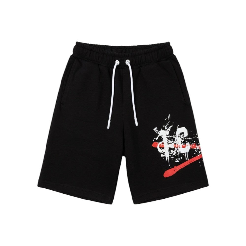 Bermuda ICON bambino bianchi con stampa grafica – stile streetwear IBSH001008