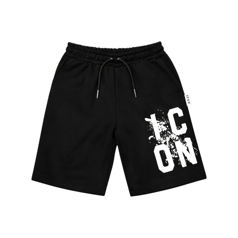 Bermuda ICON bambino bianchi con logo minimal – stile streetwear pulito IBSH001118