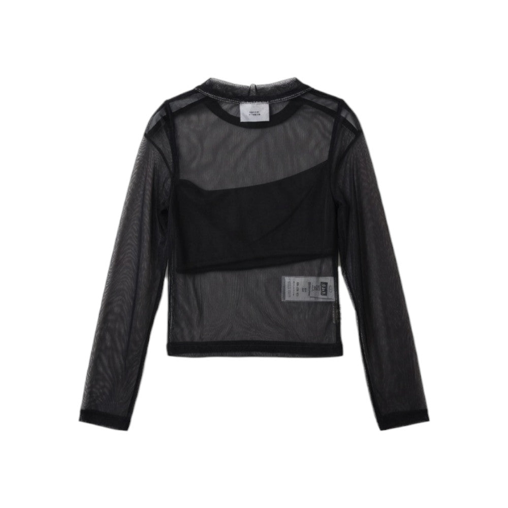 Set maglia in tulle + top ICON Nero - IGKL0011701