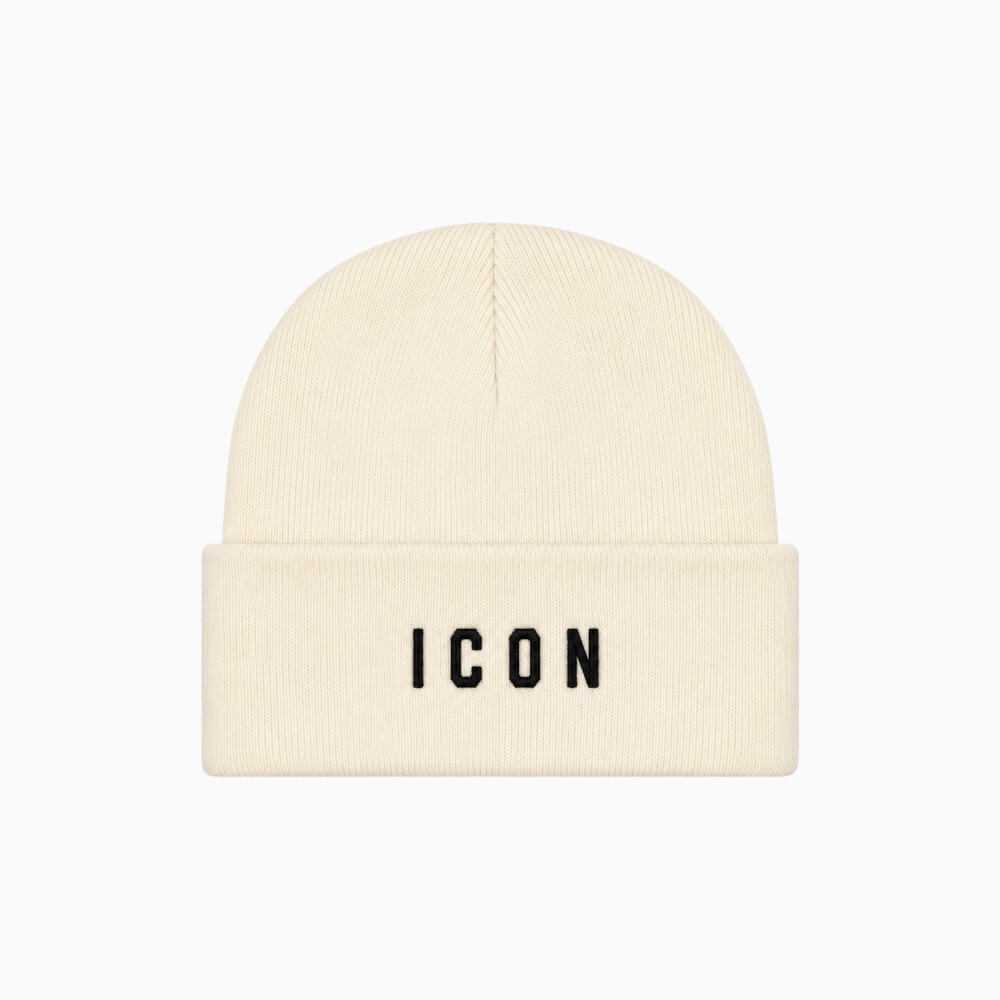ICON cappello unisex nero con risvolto e maxi logo – IJXAC001334-9000