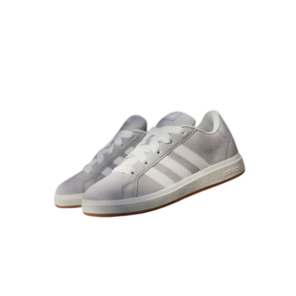 Adidas Sneaker Lifestyle JH6179 Grigio Ghiaccio con Bande Bianche e Fondo Gum