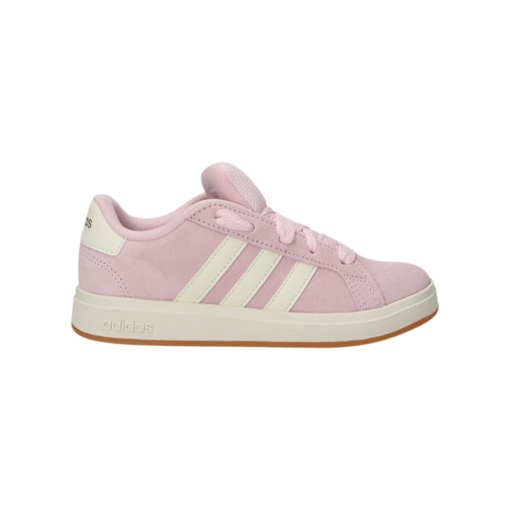 Adidas Sneaker Junior JP5895 Rosa Cipria con Bande Bianche e Fondo Gum
