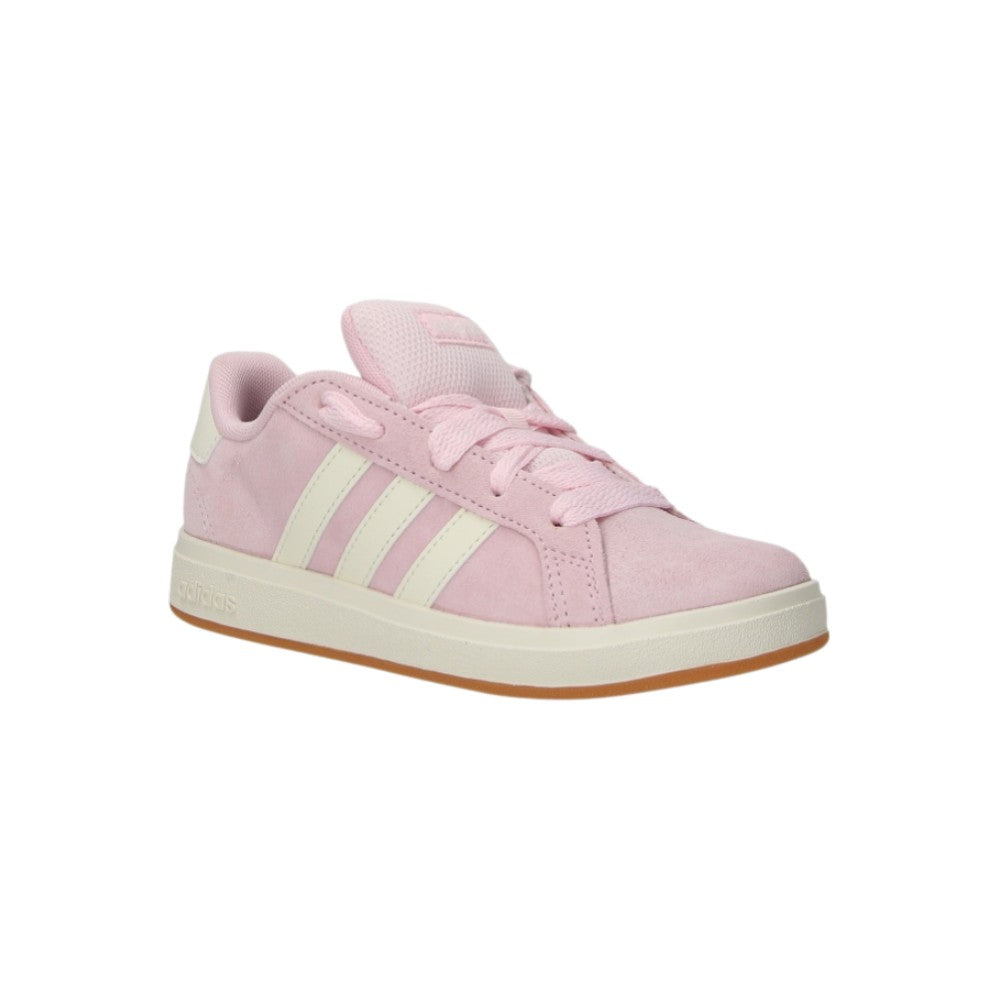 Adidas Sneaker Junior JP5895 Rosa Cipria con Bande Bianche e Fondo Gum