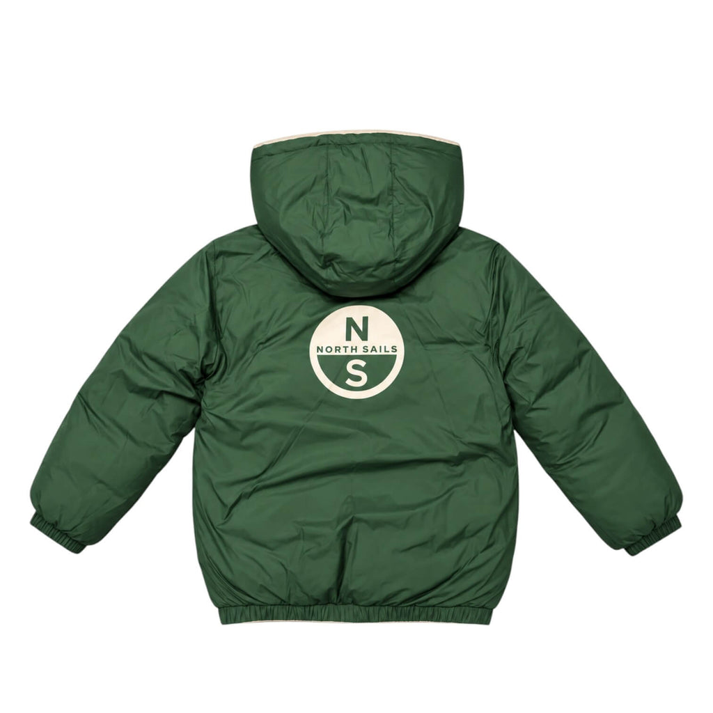 Giubbino Reversibile North Sails Ragazzo Sabbia/Verde con Cappuccio – NBA26062PI