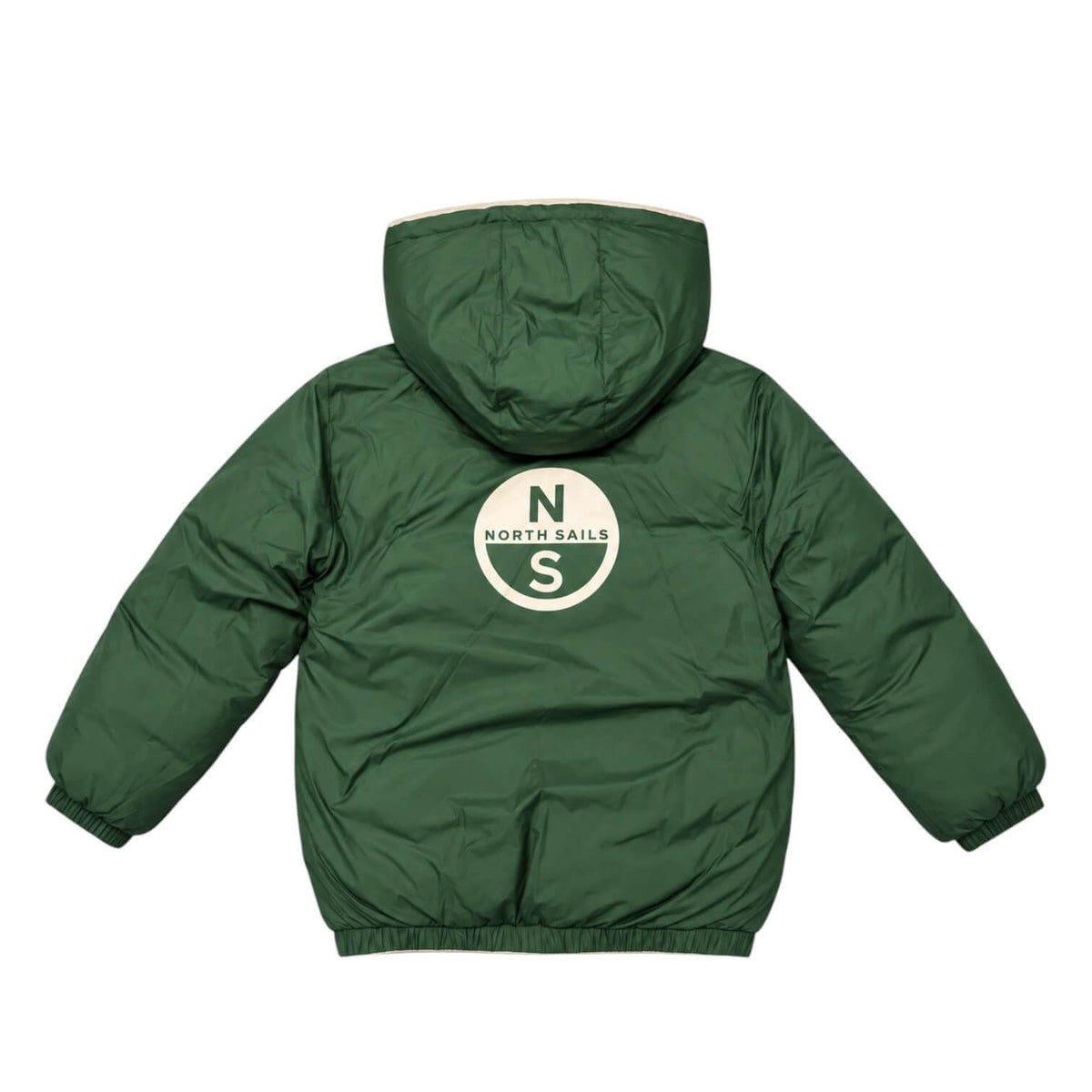 Giubbino Reversibile North Sails Ragazzo Sabbia/Verde con Cappuccio – NBA26062PI