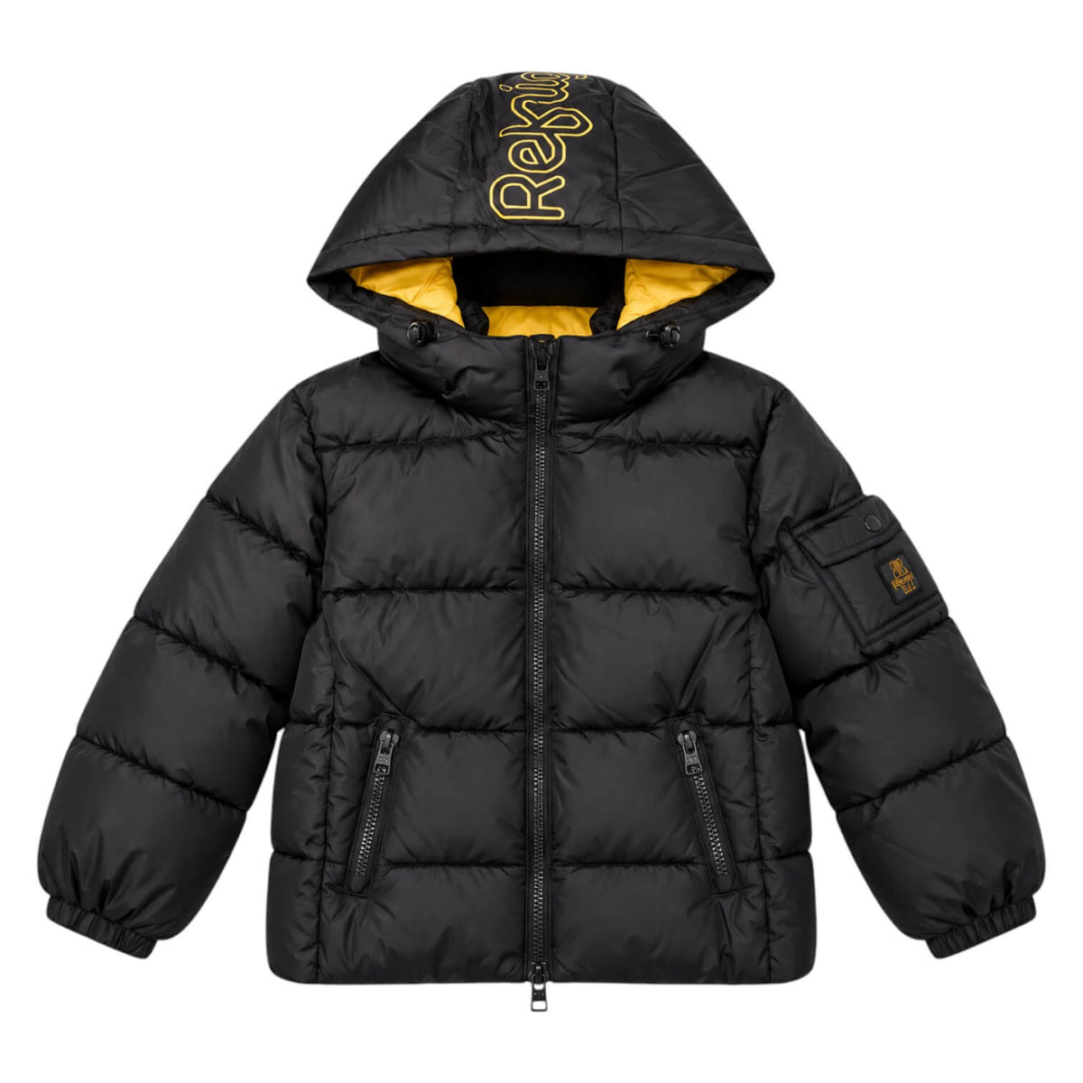 Giubbino Refrigiwear Ragazzo Nero Lucido con Pelliccia – R2157CW26-1