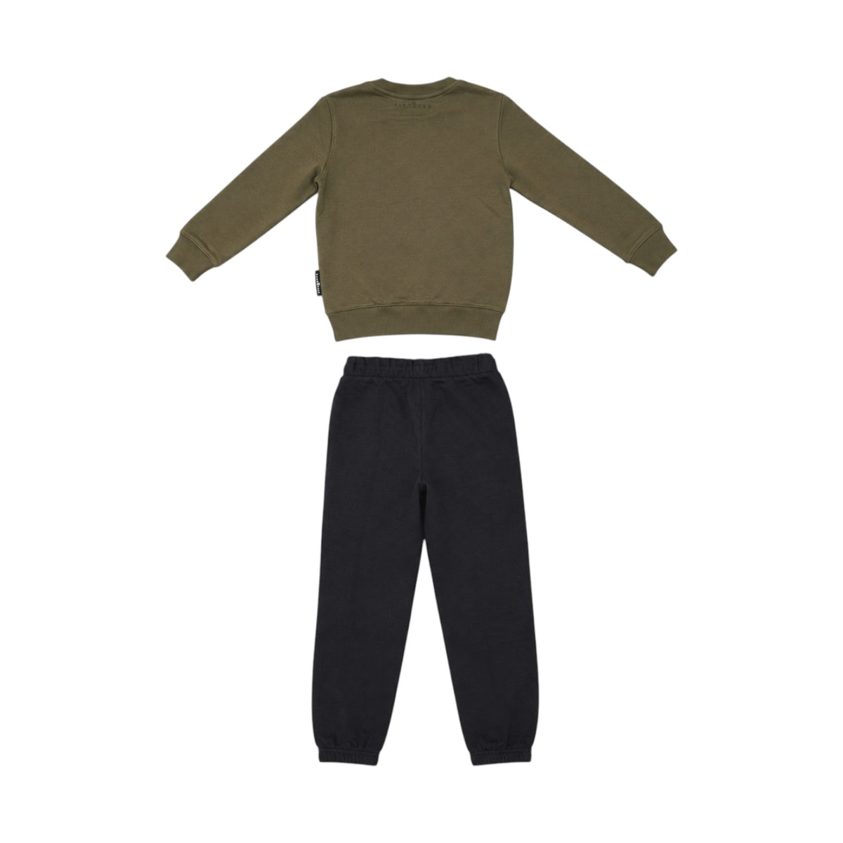 Tuta Richmond unisex  bicolore con felpa girocollo e pantalone jogger