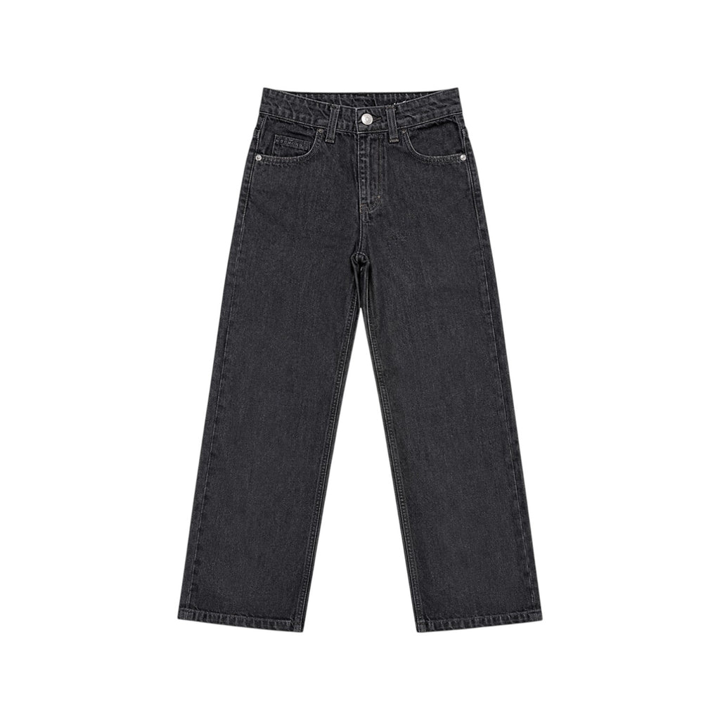 Jeans Richmond ragazza palazzo nero con maxi logo bianco posteriore