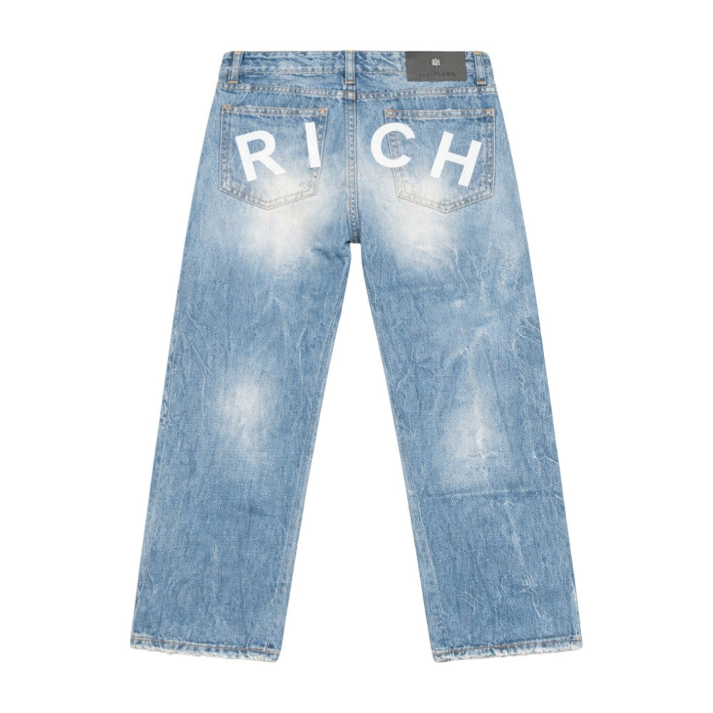 Jeans RICHMOND Ragazzo denim CHIARO con micro rotture - RBP26228