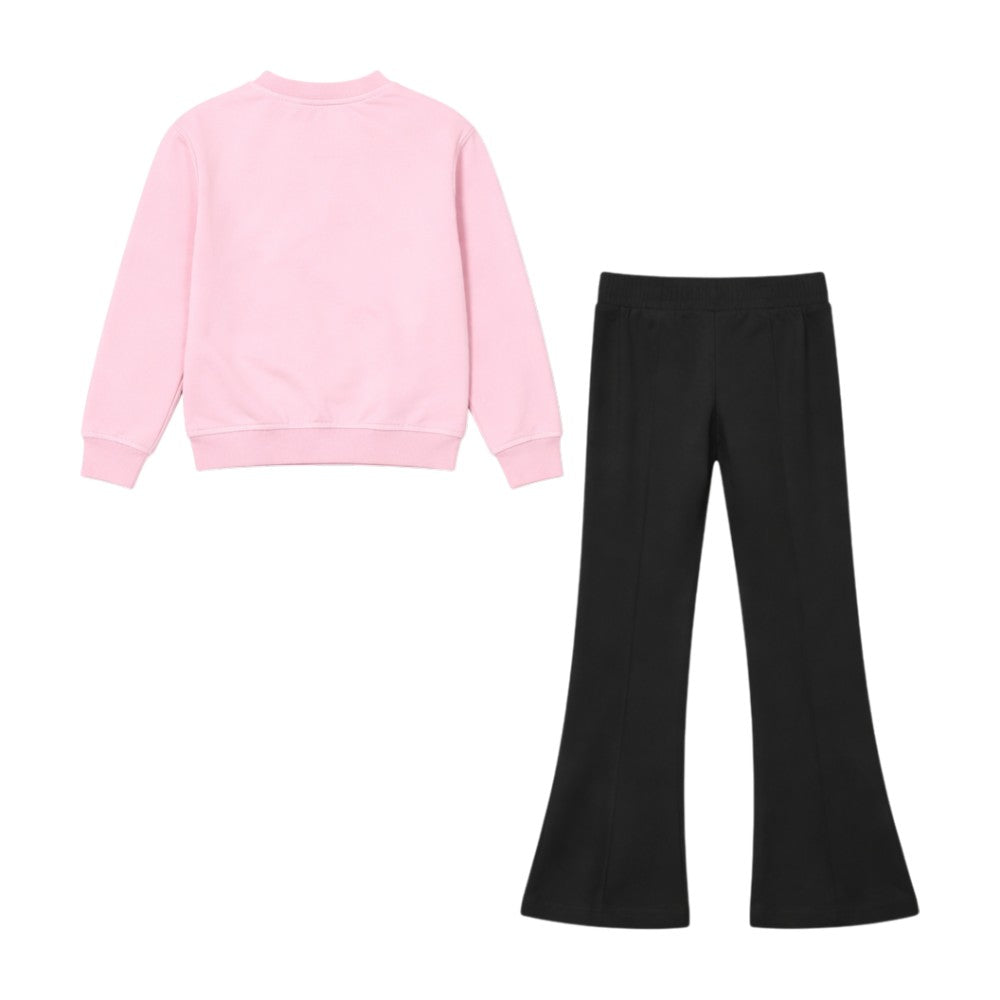 Completo RICHMOND Bambina-Ragazza Felpa Bianca paricollo+legging nero trombetta - RGP26014CF