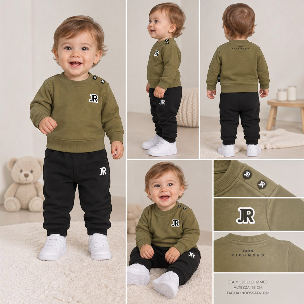 RICHMOND – Tuta neonato con felpa e pantalone