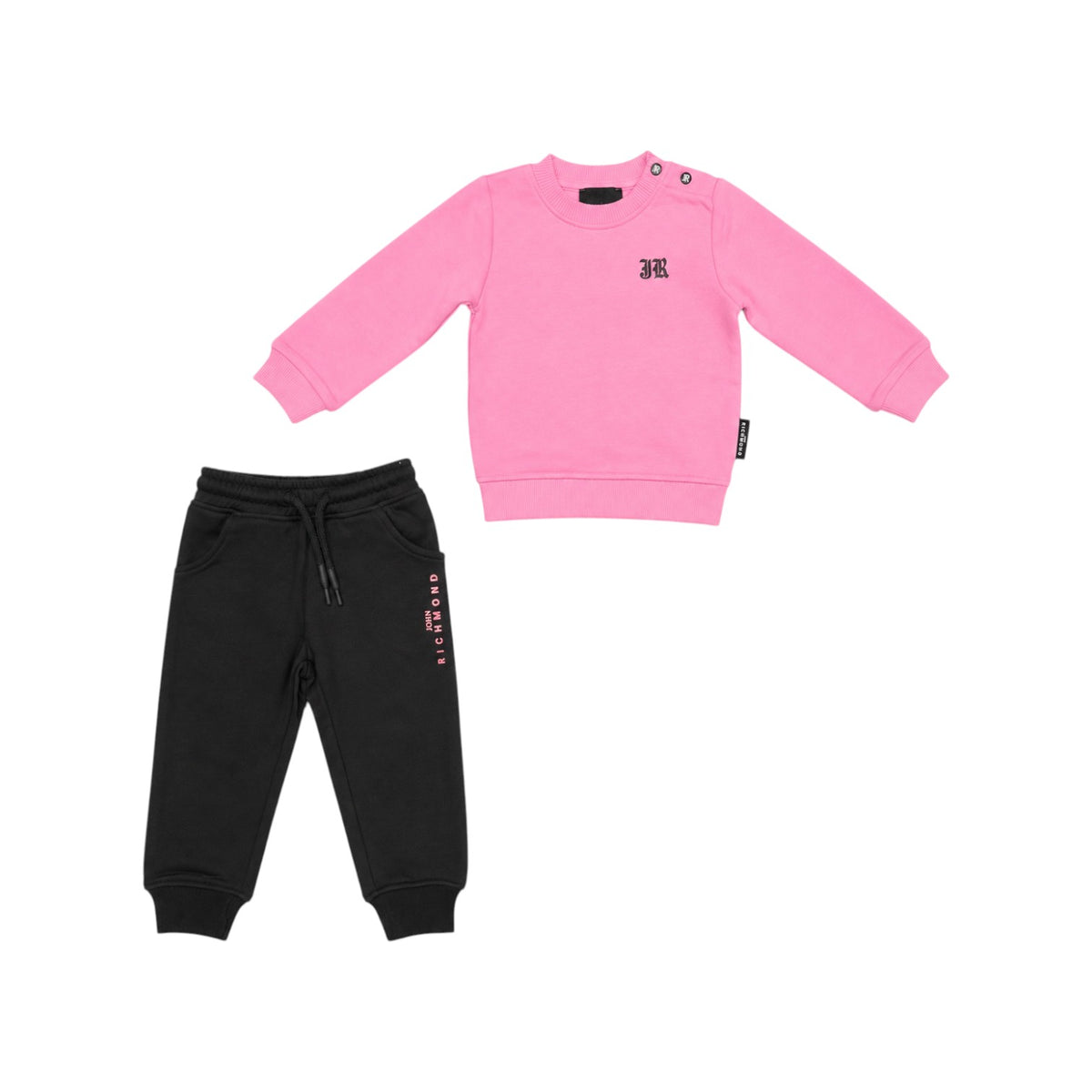 RICHMOND – Tuta neonata rosa e nera Rock n Roll