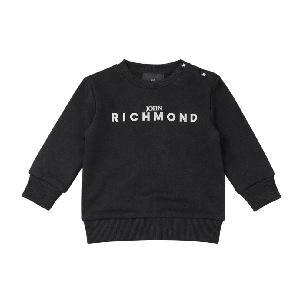 Felpa RICHMOND Bambino paricollo Black–  RIP26036FE