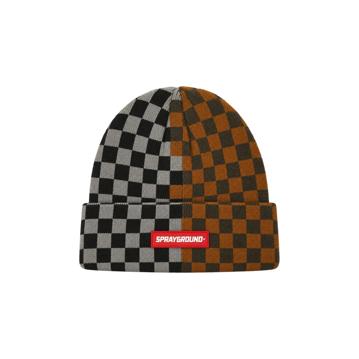 Sprayground Half and Half Checkered Beanie bicolor