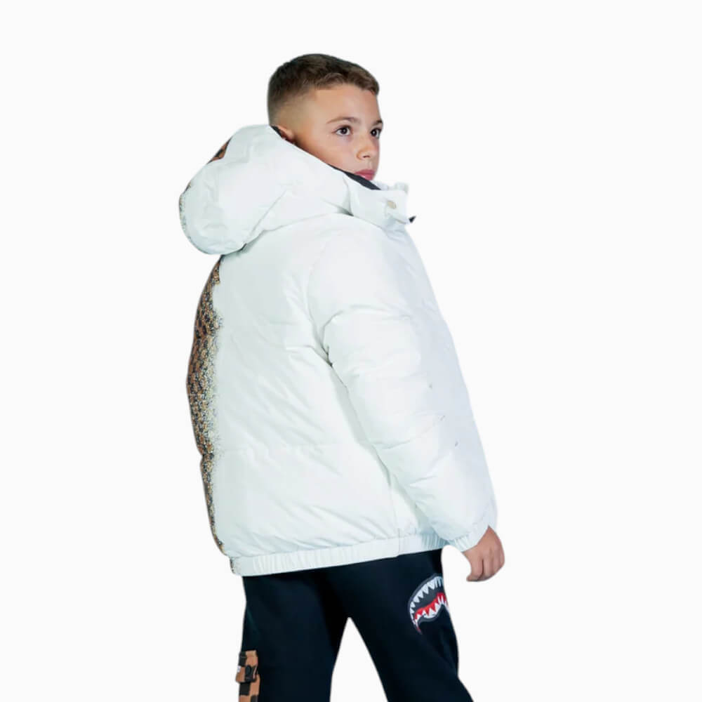 Giubbotto Sprayground Junior White Spray Checkered SPY1163WHT