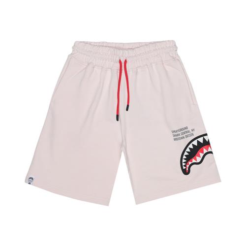 Bermuda Sprayground Avorio con Stampa Shark Mouth Laterale SPY1388EIVO