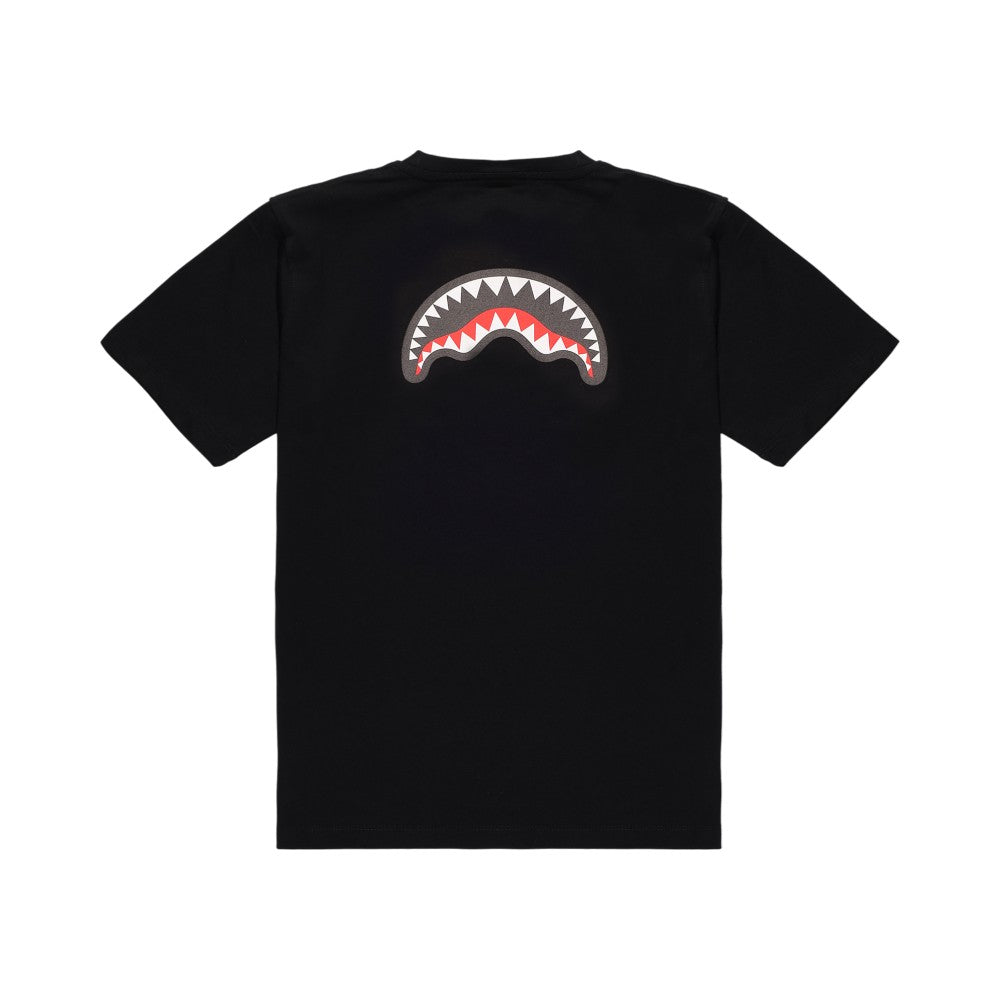 T-shirt Sprayground Nera con Stampa Jungle Bears Multicolor SPY1396BLKr