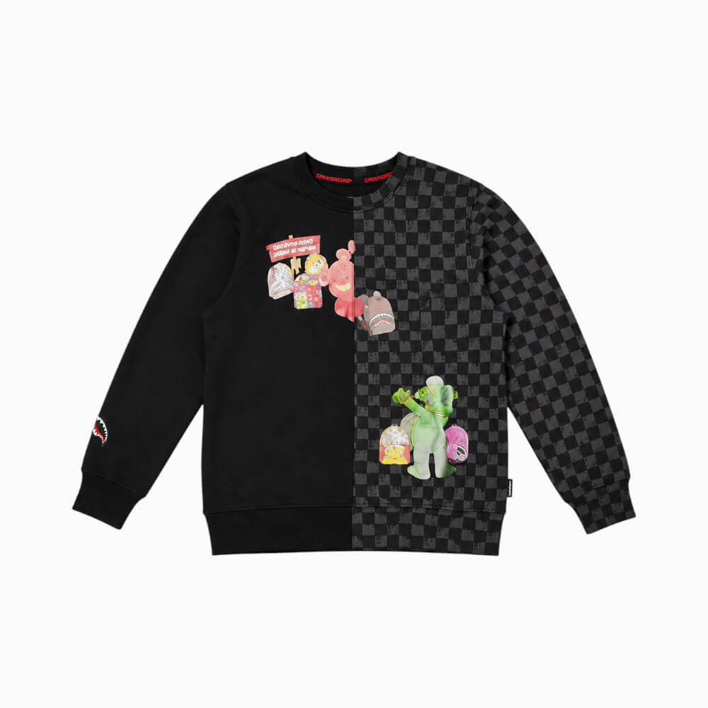 Felpa Sprayground Junior Nera Throw It To Me Drip SPY1496GBLK