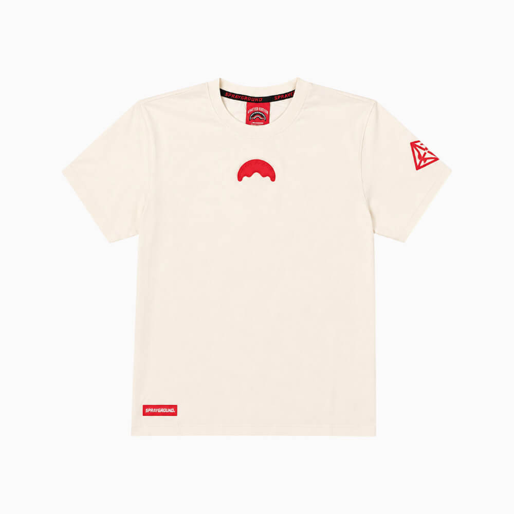 T-shirt Sprayground Junior Avorio Touch of Red SPY1508IVO
